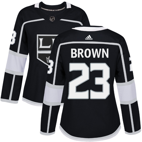 Adidas Los Angeles Kings 23 Dustin Brown Black Home Authentic Women Stitched NHL Jersey